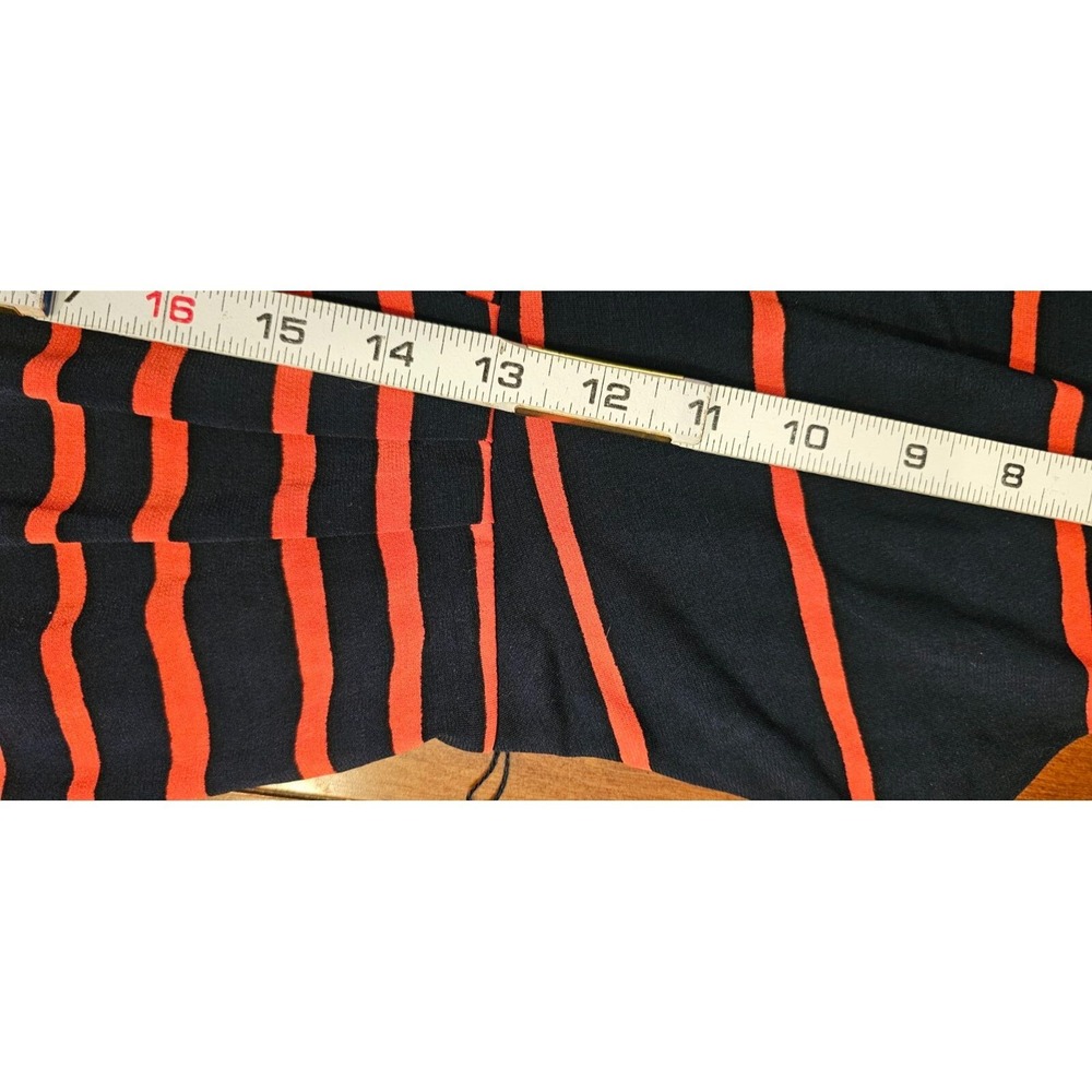 Enfocus‎ studio midi Dress Size 6 Navy pink striped sleeveless - Picture 4 of 8
